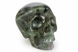Realistic, Polished Labradorite Skull - Madagascar #381954-2